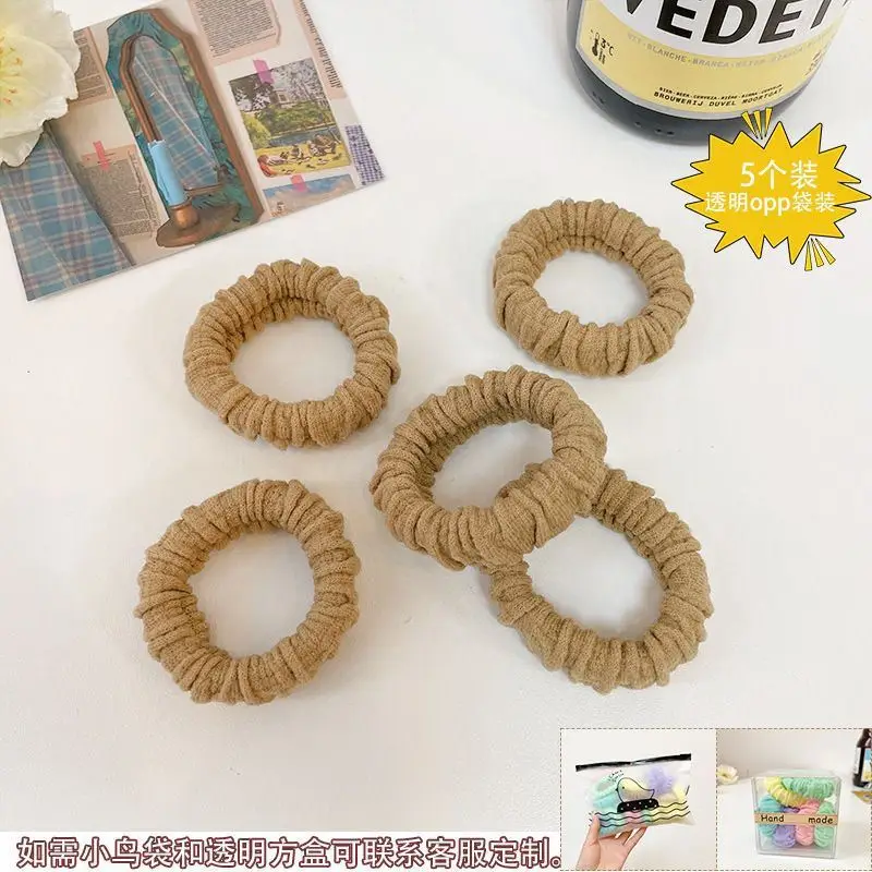 Pink Elastic Hair Bands for Women's Hair Accessories - Image 41