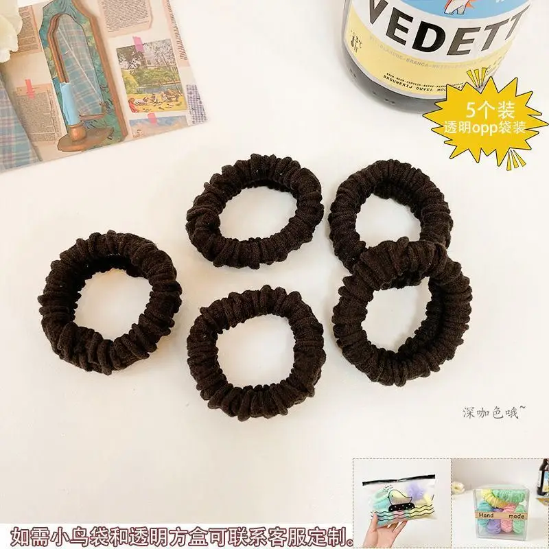 Pink Elastic Hair Bands for Women's Hair Accessories - Image 43
