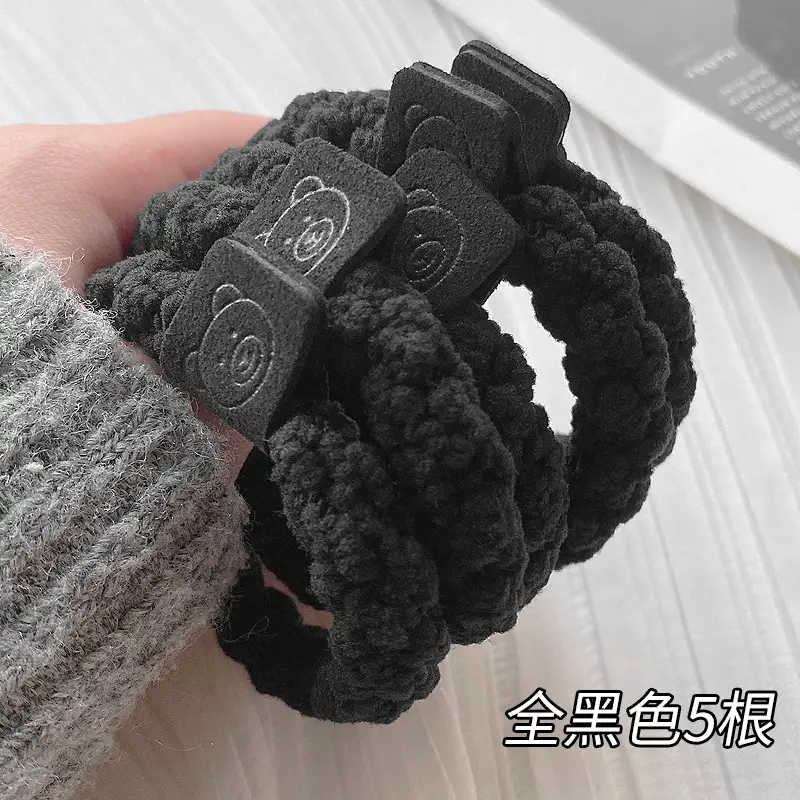Pink Elastic Hair Bands for Women's Hair Accessories - Image 44