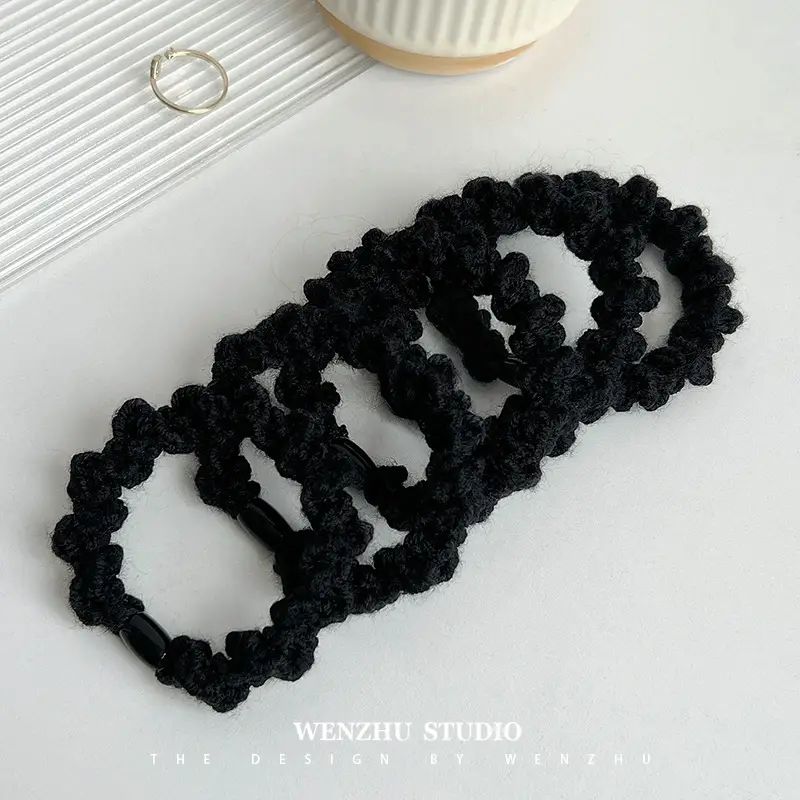 Pink Elastic Hair Bands for Women's Hair Accessories - Image 46