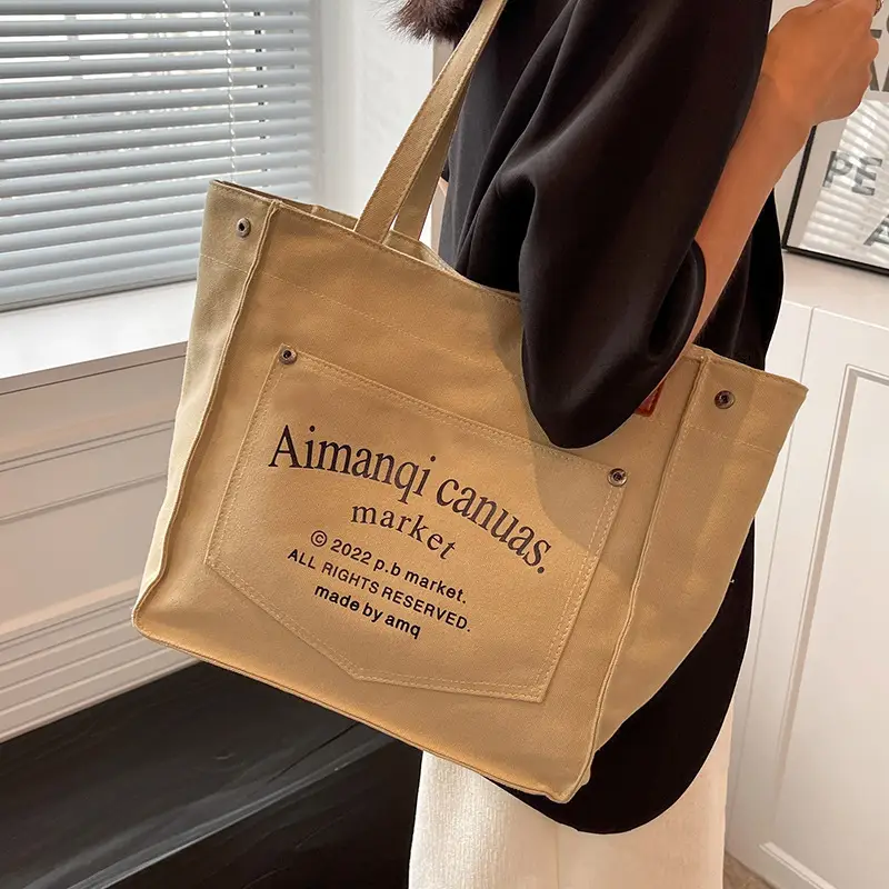 Women Canvas Large Tote Bag 2026 New Model - Image 5