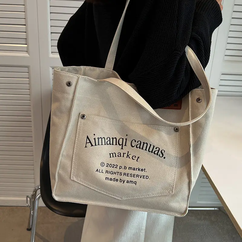Women Canvas Large Tote Bag 2026 New Model - Image 6