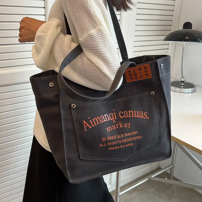 Women Canvas Large Tote Bag 2026 New Model - Image 7