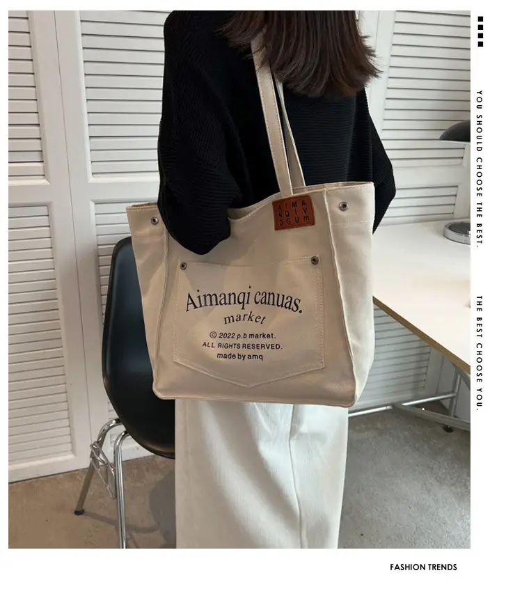 Women Canvas Large Tote Bag 2026 New Model — feature 10
