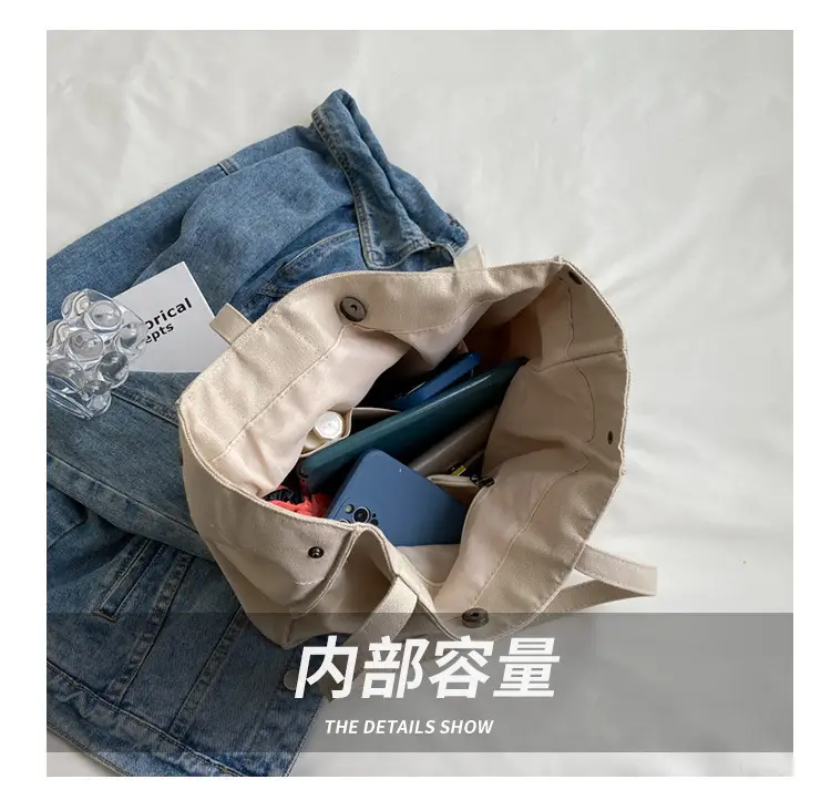 Women Canvas Large Tote Bag 2026 New Model — feature 16
