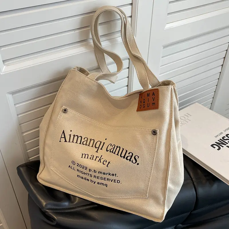 Women Canvas Large Tote Bag 2026 New Model - Image 2