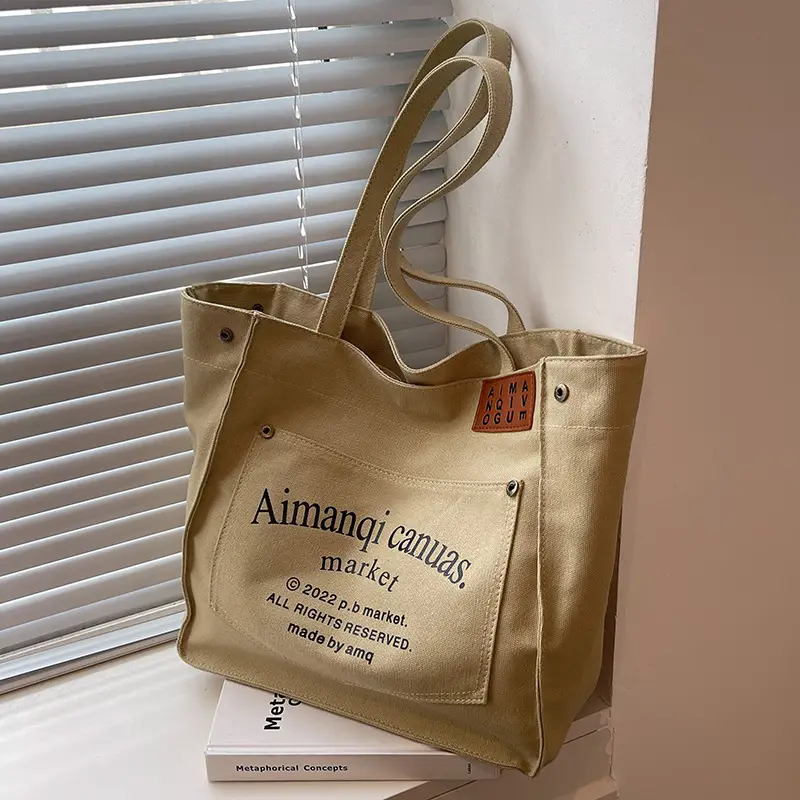 Women Canvas Large Tote Bag 2026 New Model - Image 3