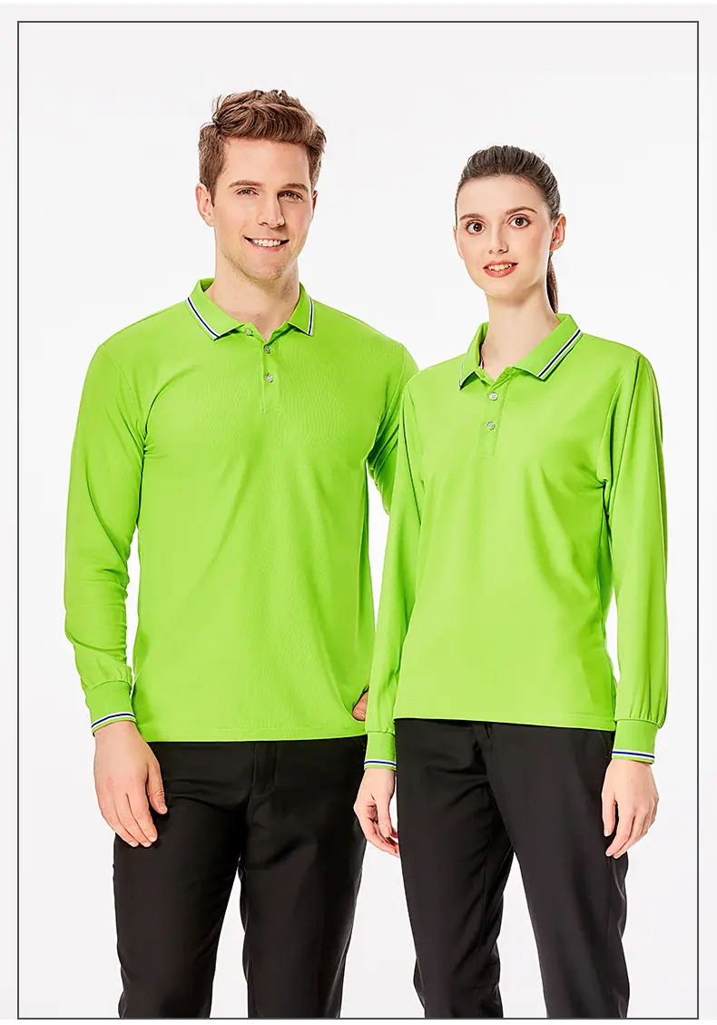 Men Bamboo Fiber Green Polo Shirt with Logo — feature 10
