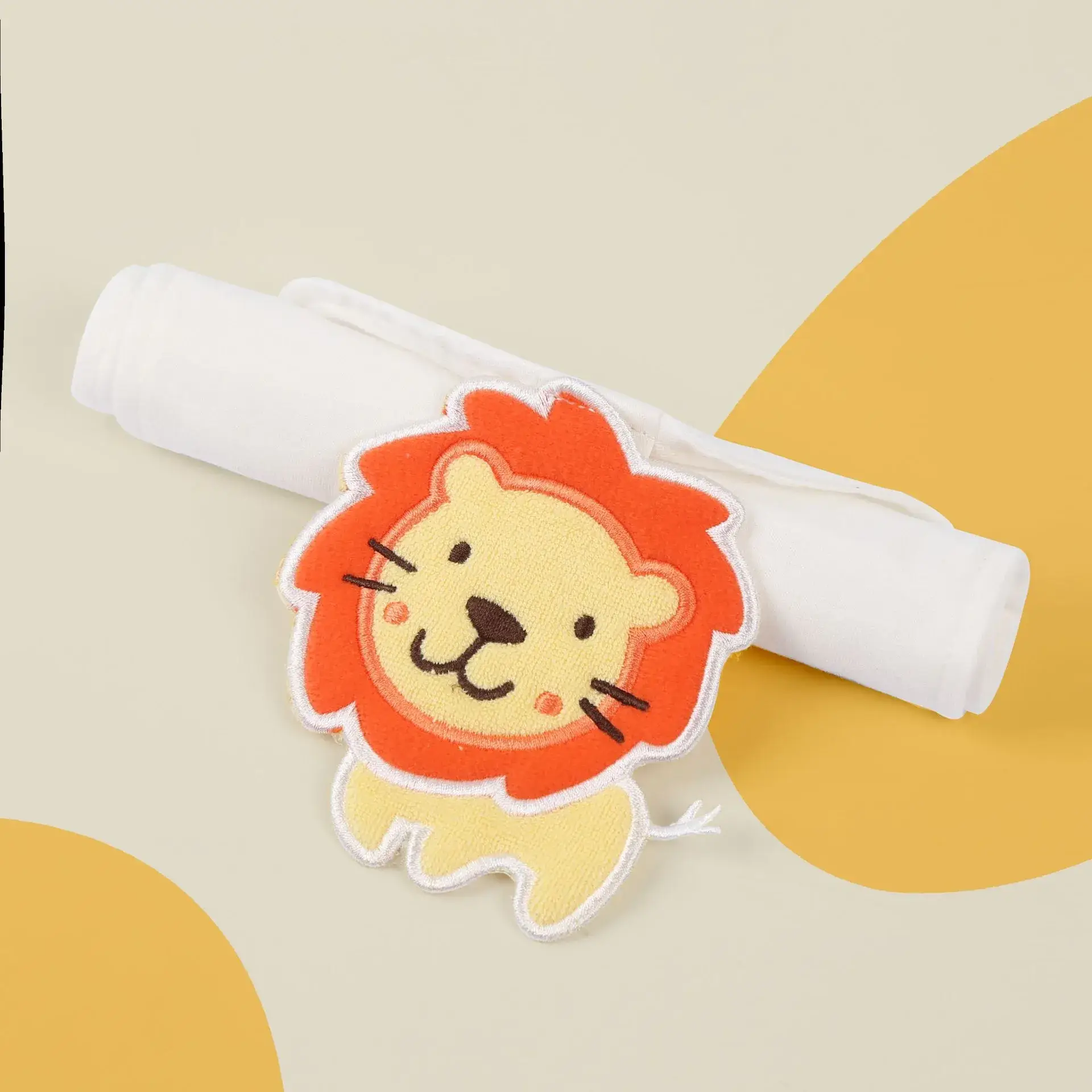 Baby Cotton Towel with Lion Design for Boys Girls - Image 9