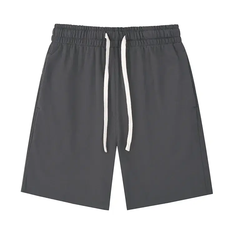 Men 360g Cotton Shorts Black Grey Blue Brown — feature 10