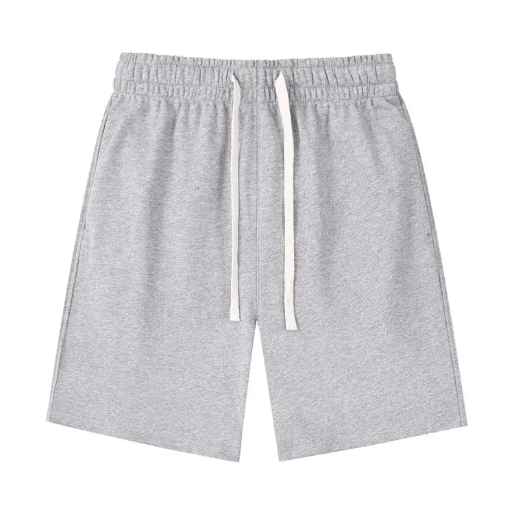 Men 360g Cotton Shorts Black Grey Blue Brown — feature 14