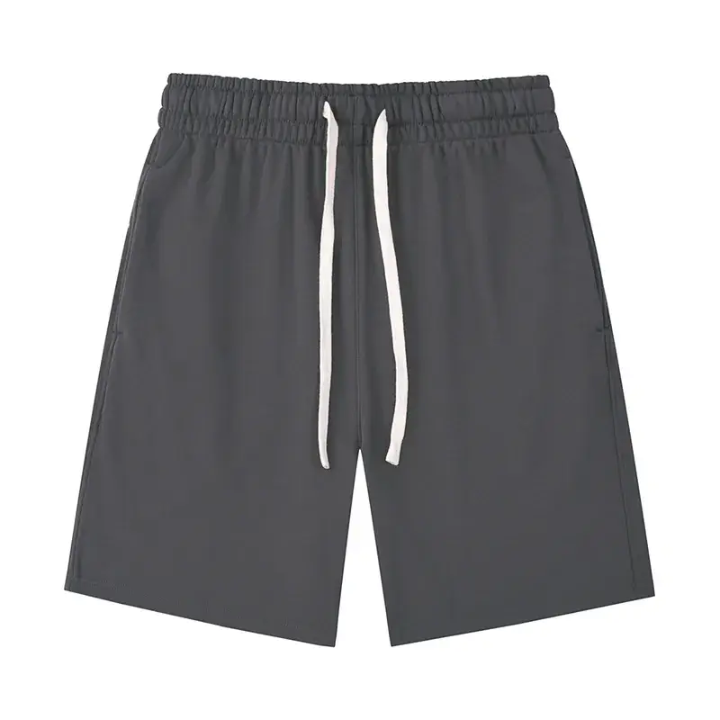 Men 360g Cotton Shorts Black Grey Blue Brown - Image 3