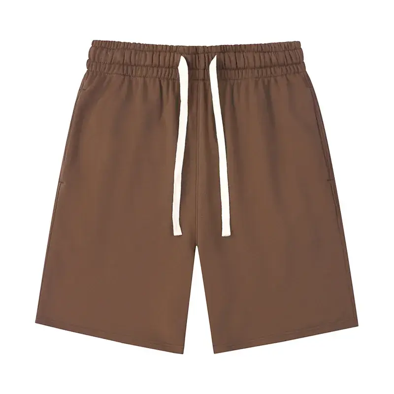 Men 360g Cotton Shorts Black Grey Blue Brown - Image 5