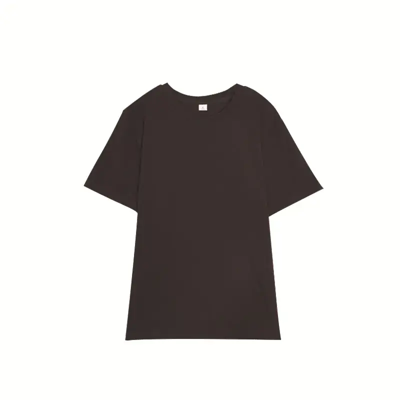 Women Black Round Neck Short Sleeve T-Shirt Slim Fit Casual Wear - Image 7