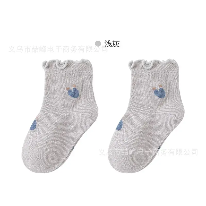 Baby Ear Rim Boneless Net Socks Princess Girls Cotton Mid-tube - Image 2