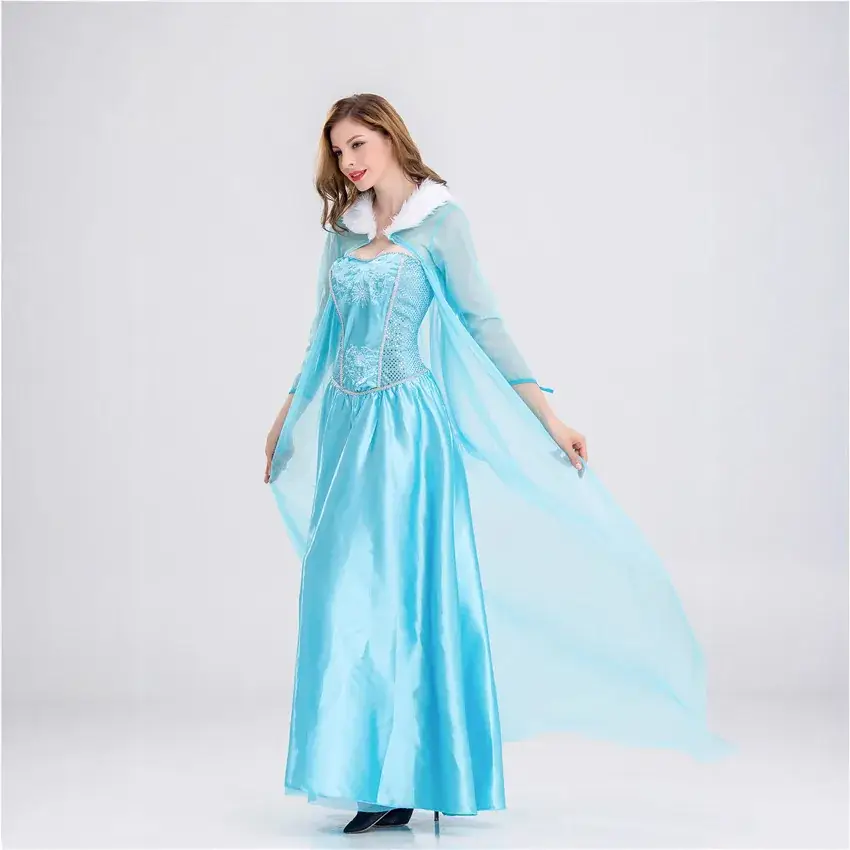 Adult Frozen Elsa Princess Dress Snow White Cinderella Costume - Image 5