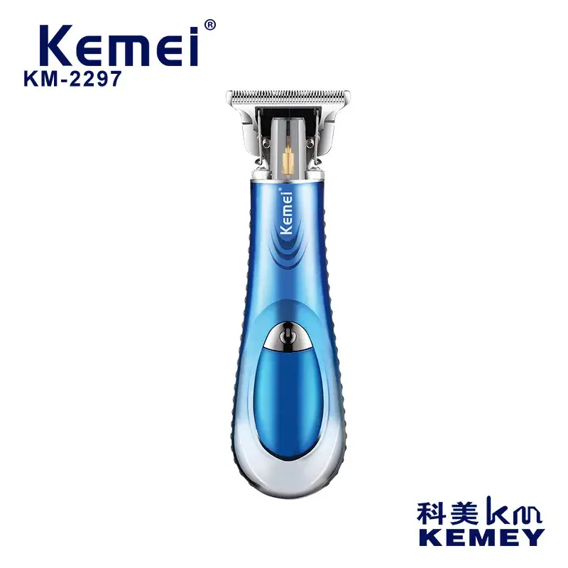Kemei KM-2297 Blue Hair Clipper with USB Charging - Image 3