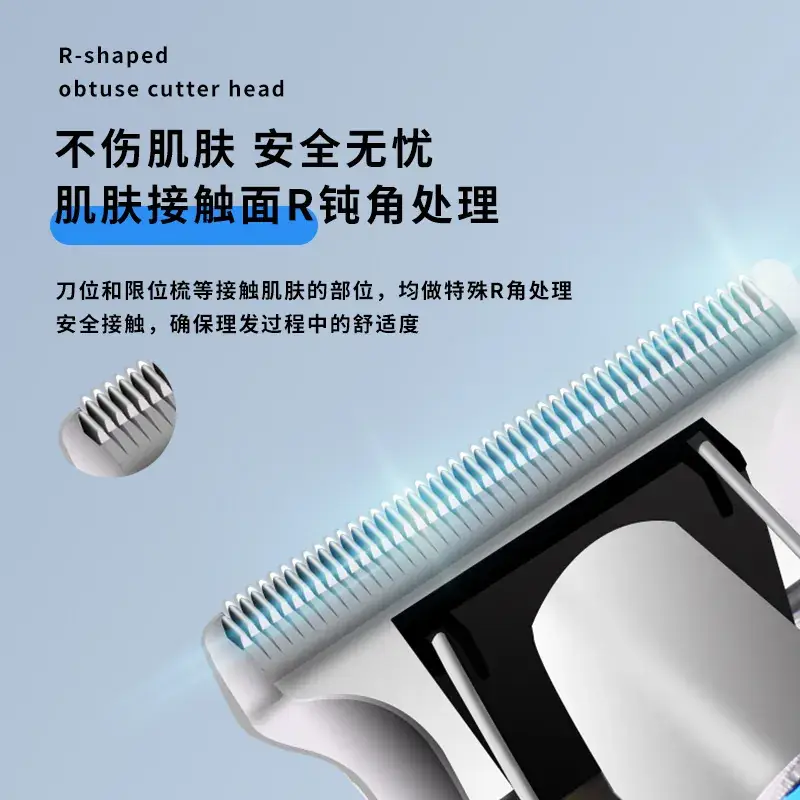 Kemei KM-2297 Blue Hair Clipper with USB Charging - Image 4