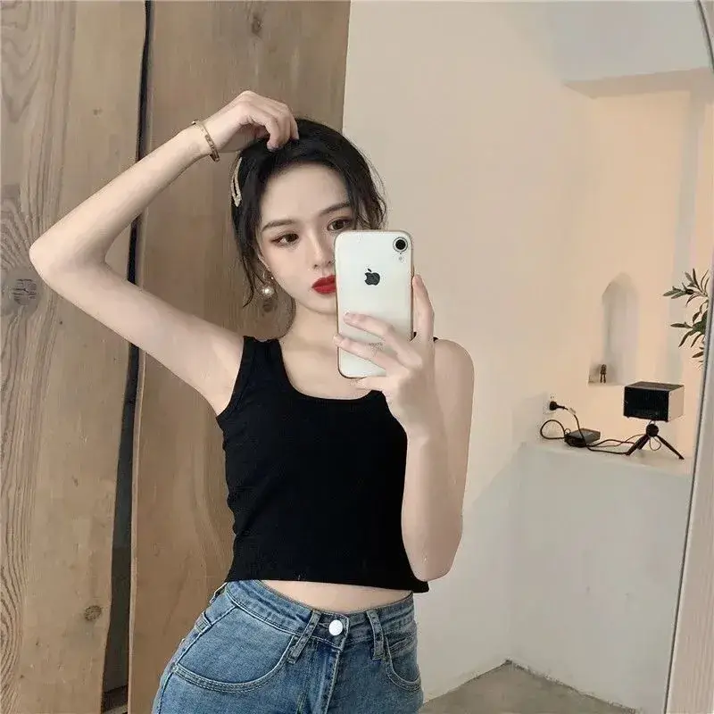 Hot Girl Vests Women Short Sleeve Sports Base Top - Image 7
