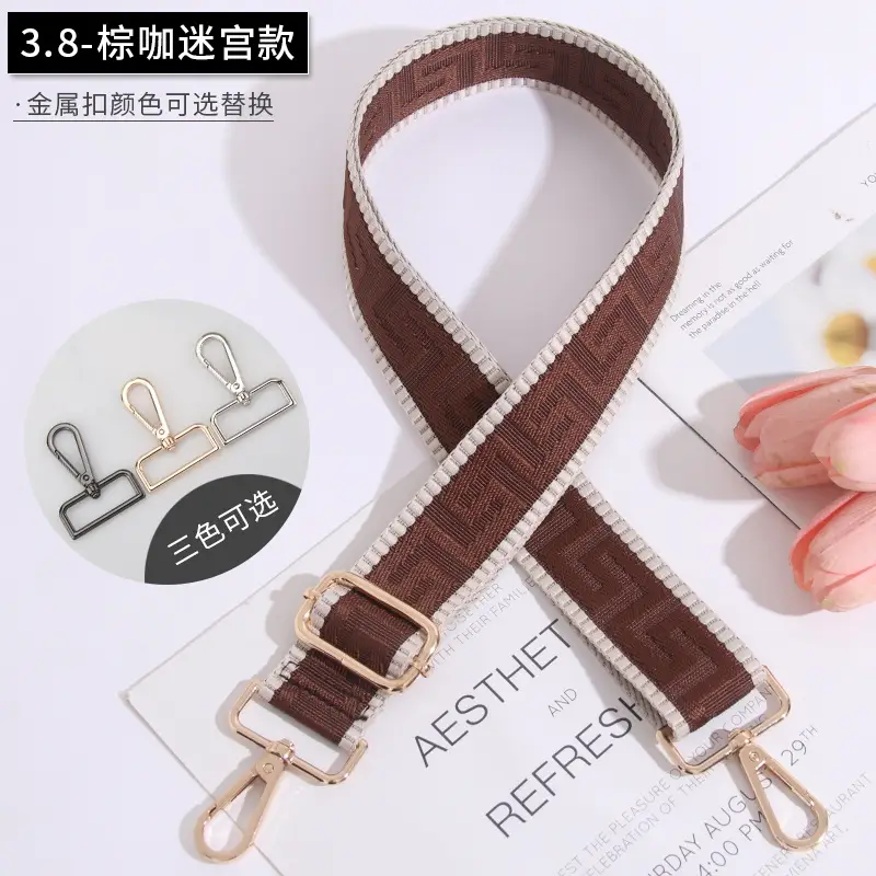 Adjustable Brown Crossbody Strap for Women - Image 19