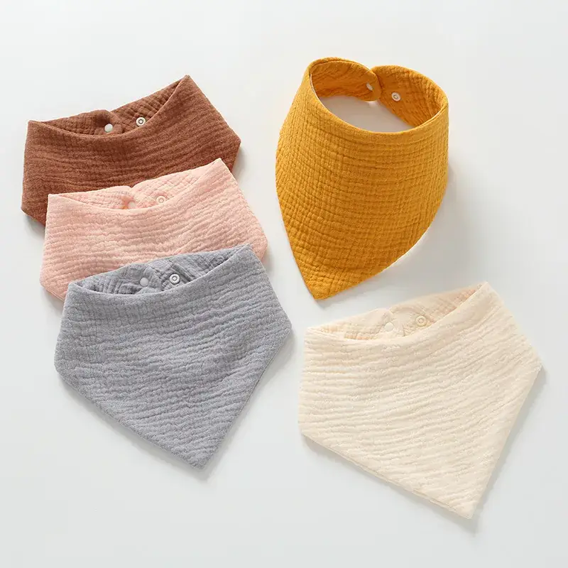 Baby Cotton Triangle Bib for Newborns Anti-Spitting Absorbent - Image 14