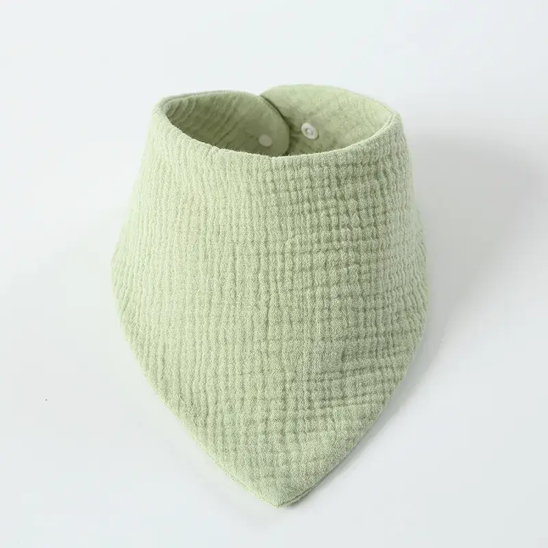 Baby Cotton Triangle Bib for Newborns Anti-Spitting Absorbent - Image 3
