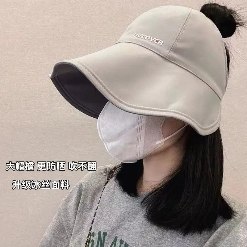 Women's Grey Reversible Bucket Hat with Large Brim - Image 6