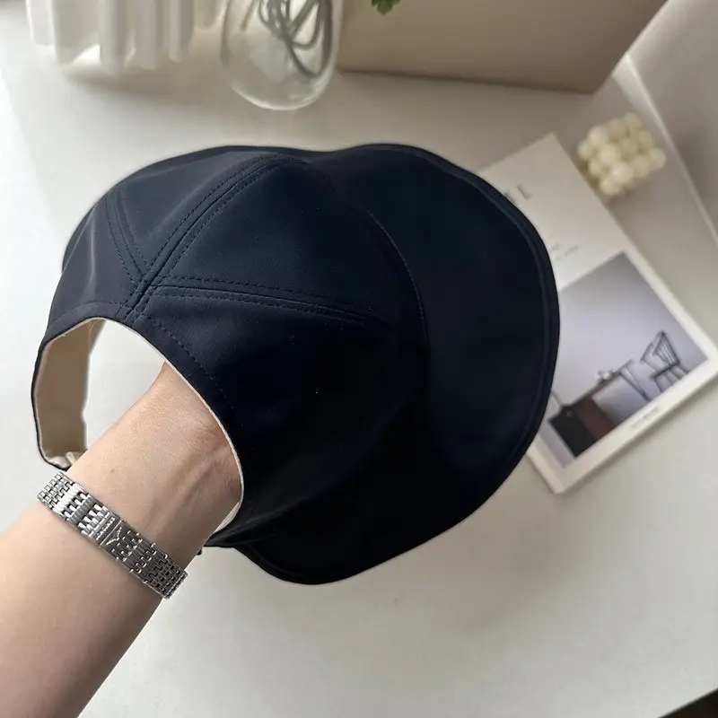 Women's Grey Reversible Bucket Hat with Large Brim — feature 10