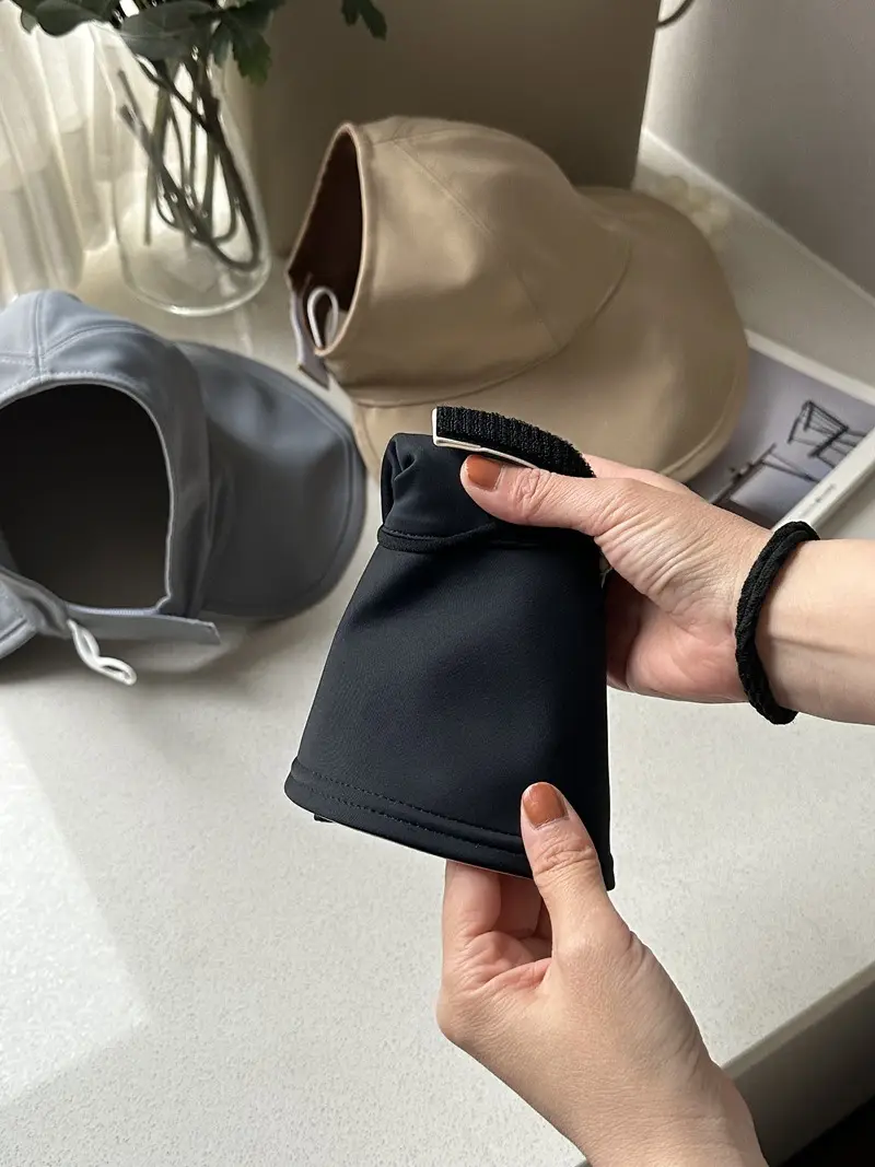 Women's Grey Reversible Bucket Hat with Large Brim — feature 16