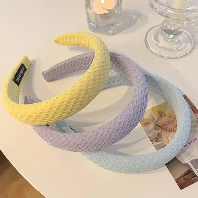 White Wide Brim Hair Band for Women - Image 9