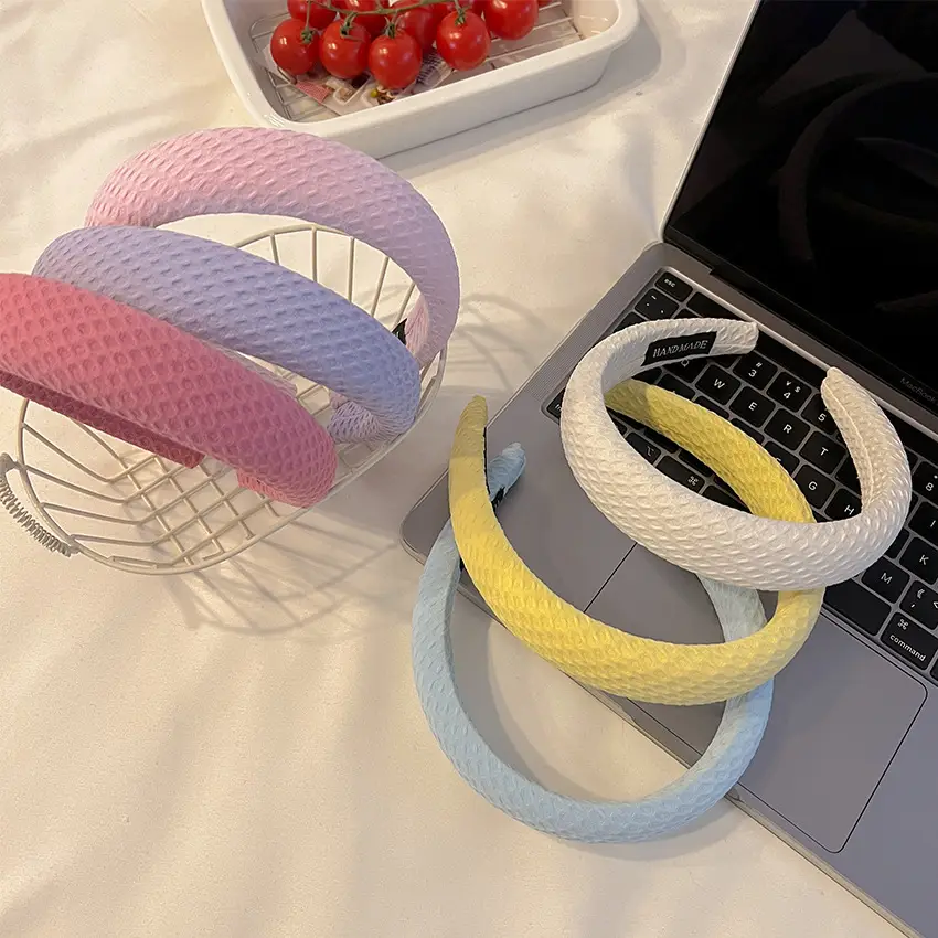 White Wide Brim Hair Band for Women — feature 3