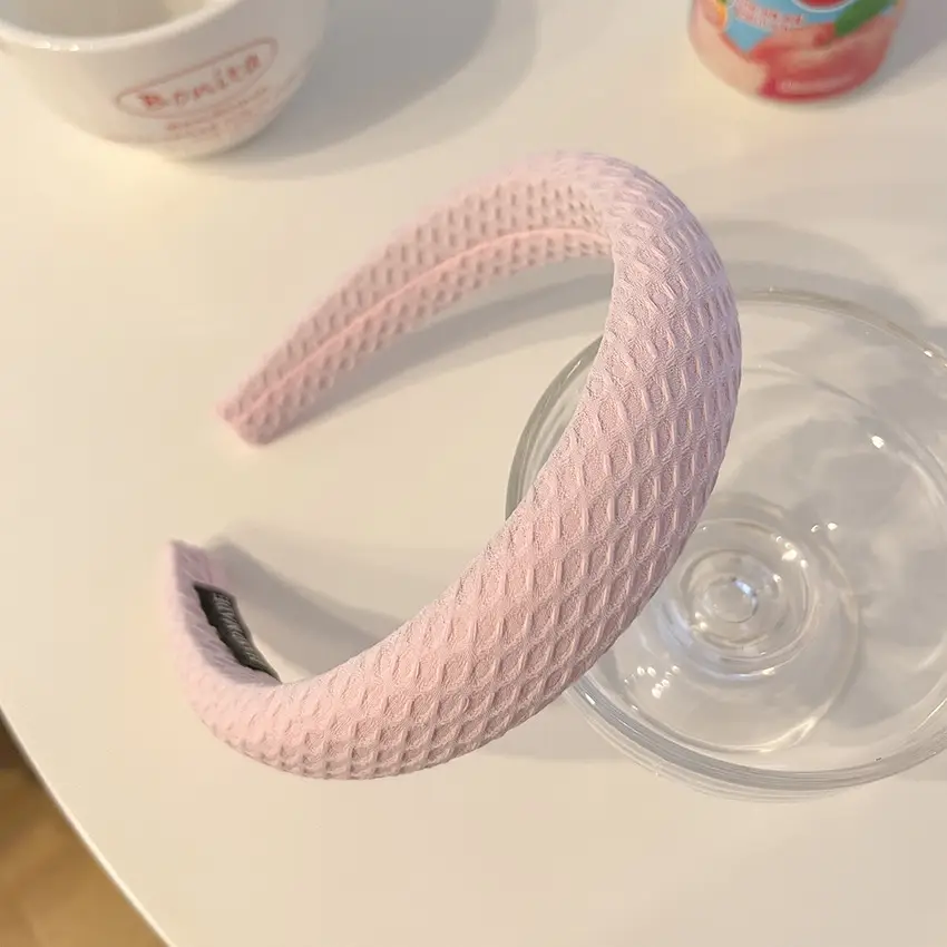 White Wide Brim Hair Band for Women - Image 4