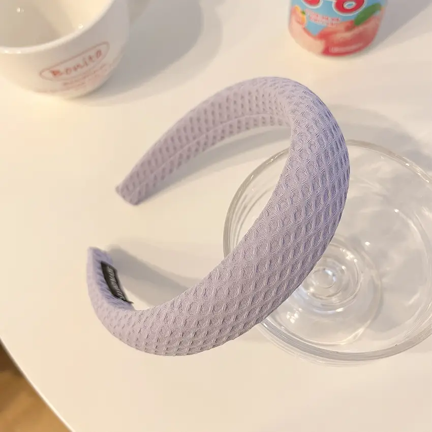 White Wide Brim Hair Band for Women - Image 6