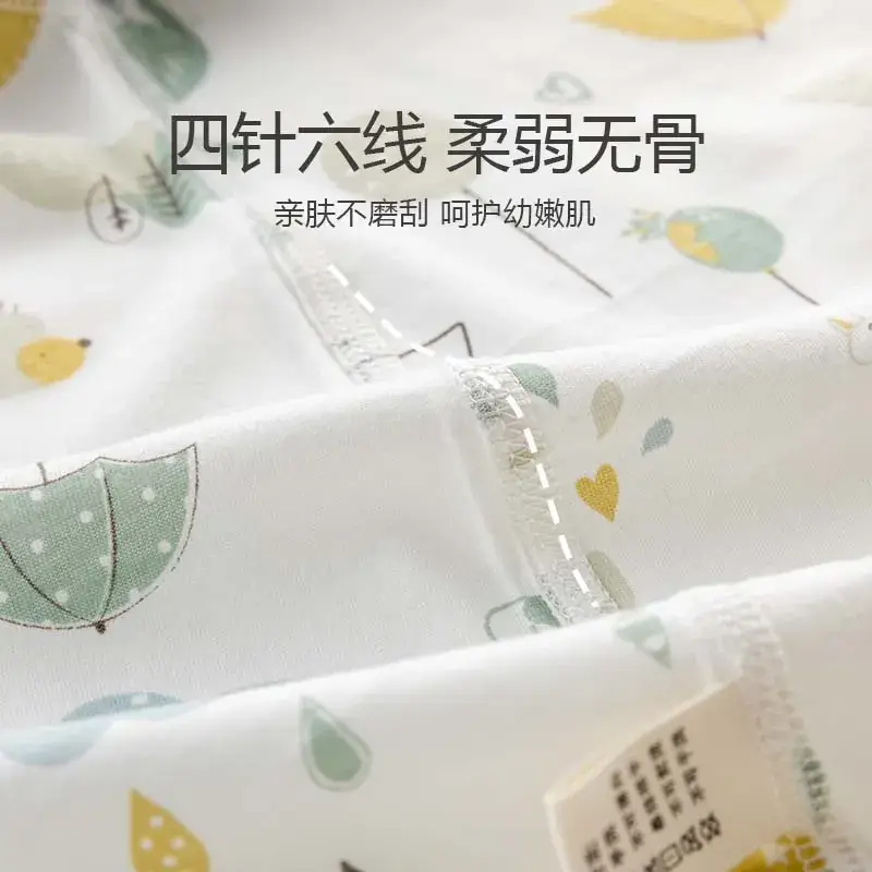 Baby Cotton Short Sleeve Summer Clothes Lightweight Breathable - Image 4