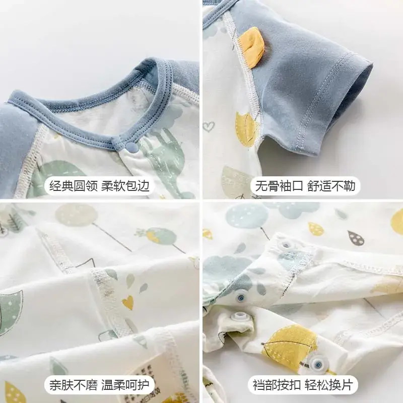 Baby Cotton Short Sleeve Summer Clothes Lightweight Breathable - Image 6