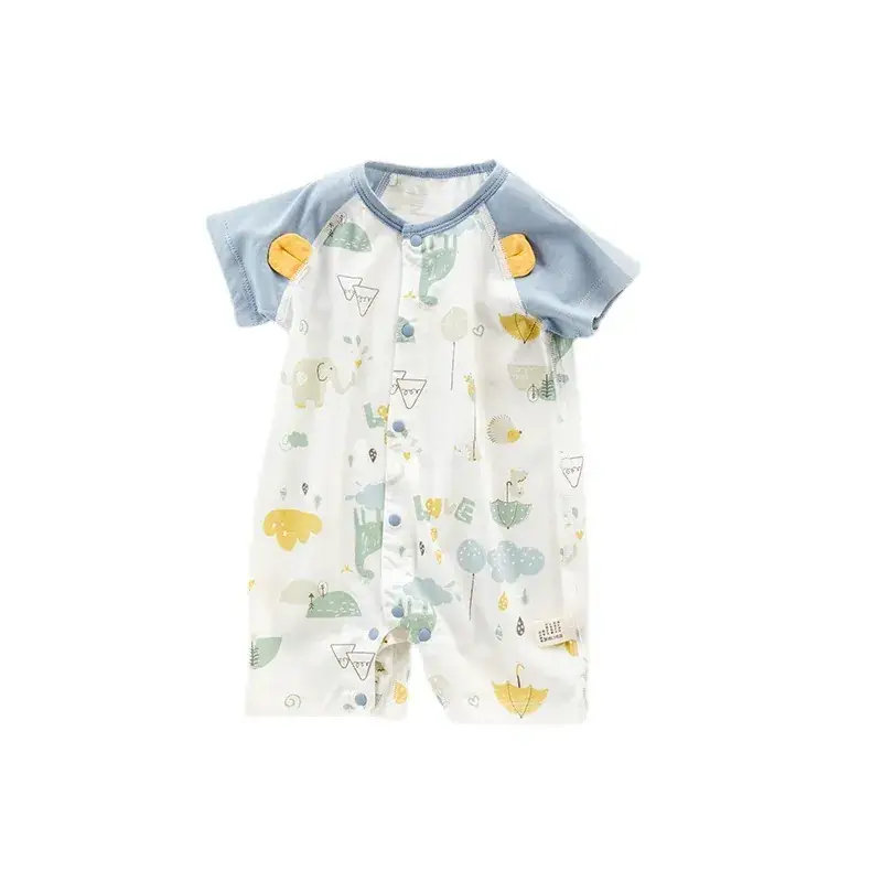 Baby Cotton Short Sleeve Summer Clothes Lightweight Breathable - Image 7