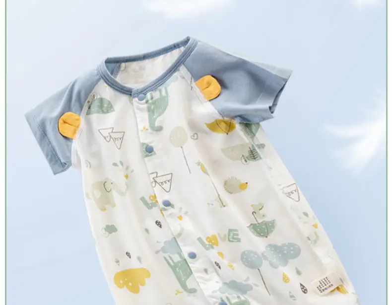 Baby Cotton Short Sleeve Summer Clothes Lightweight Breathable — feature 14