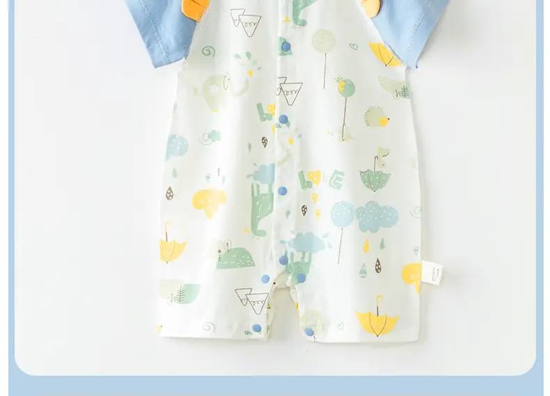 Baby Cotton Short Sleeve Summer Clothes Lightweight Breathable — feature 27