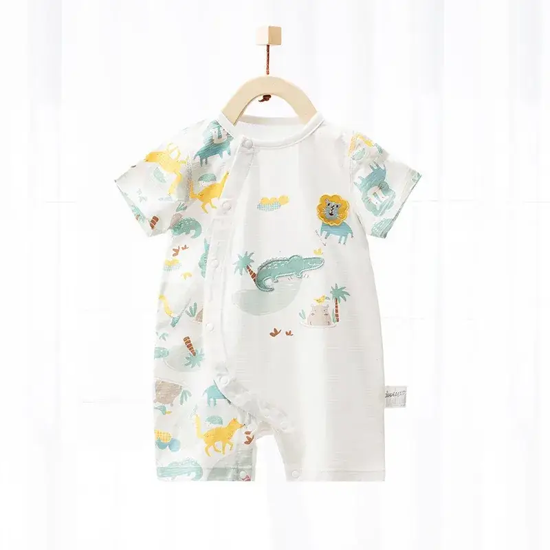 Baby Cotton Short Sleeve Summer Clothes Lightweight Breathable - Image 2