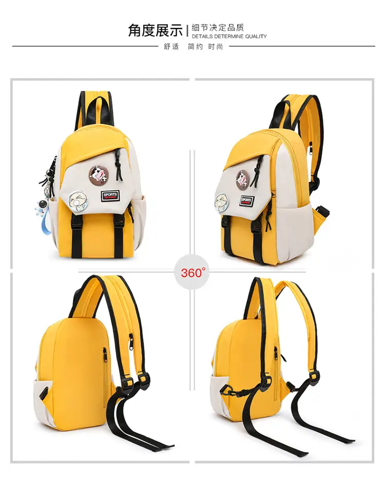 Pink Cute Crossbody Backpack for Girls School Travel — feature 12