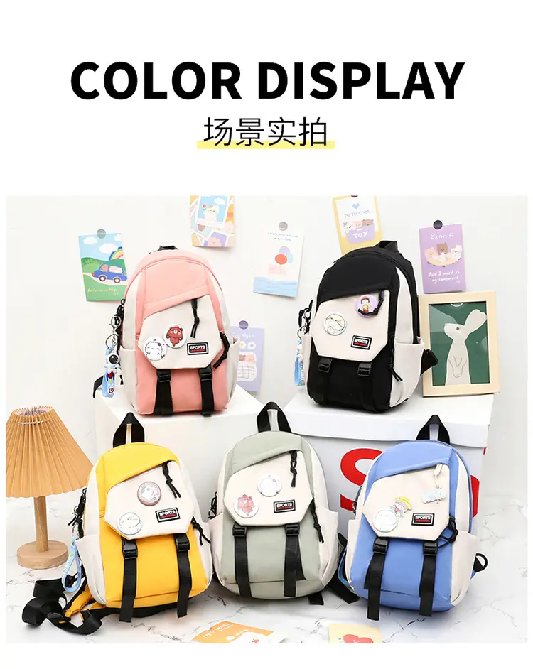 Pink Cute Crossbody Backpack for Girls School Travel — feature 13