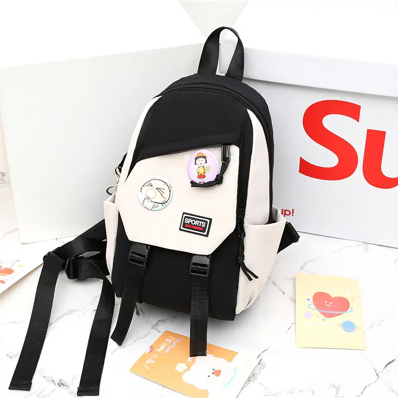 Pink Cute Crossbody Backpack for Girls School Travel - Image 2