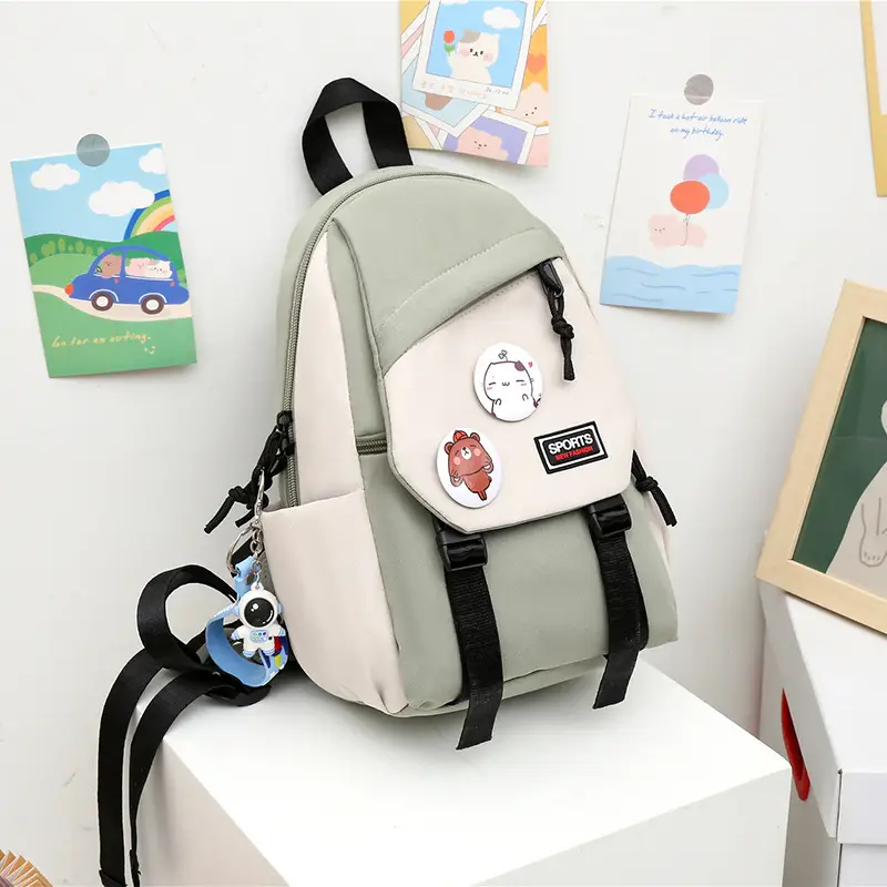 Pink Cute Crossbody Backpack for Girls School Travel - Image 4