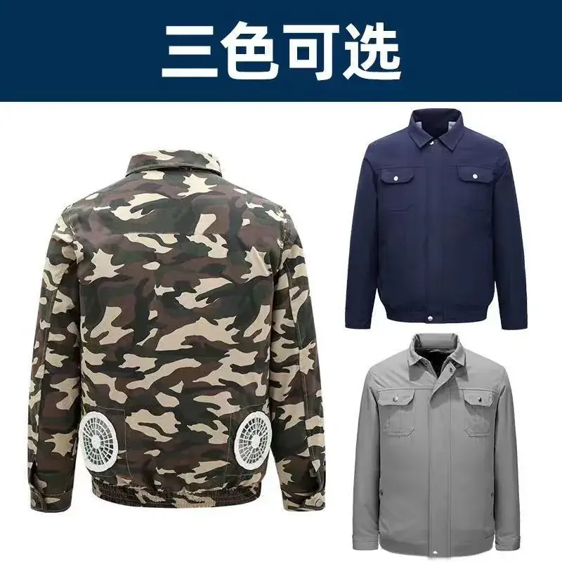 Men Grey Button-Front Jacket Summer Cooling Lightweight — feature 56