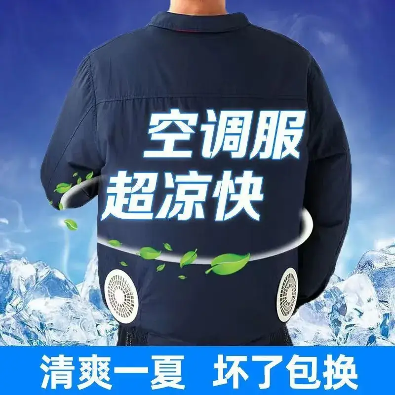 Men Grey Button-Front Jacket Summer Cooling Lightweight — feature 57