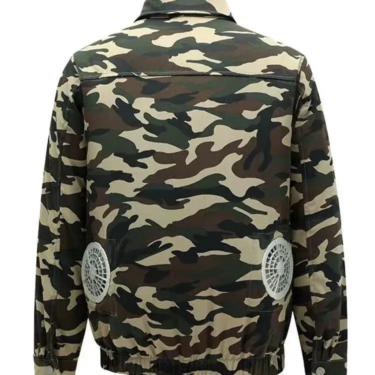 Men Grey Button-Front Jacket Summer Cooling Lightweight — feature 58