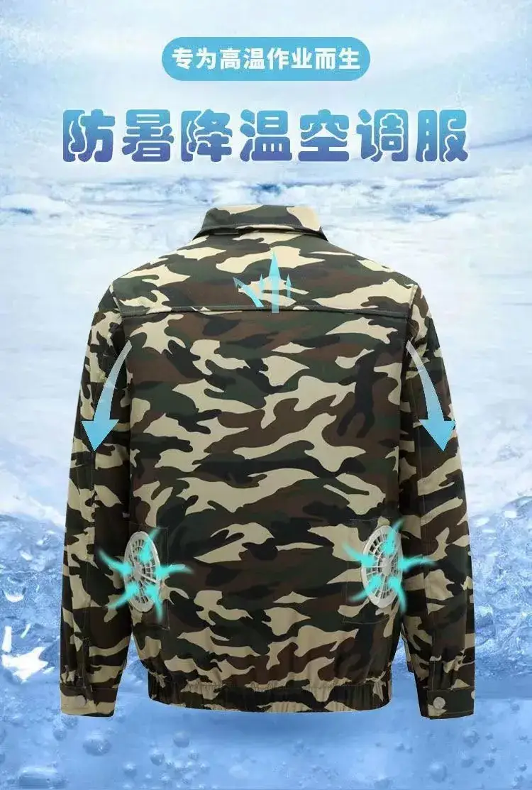 Men Grey Button-Front Jacket Summer Cooling Lightweight — feature 65