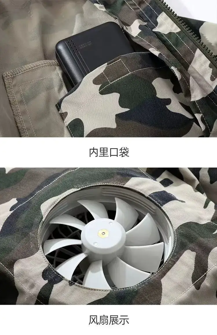 Men Grey Button-Front Jacket Summer Cooling Lightweight — feature 67