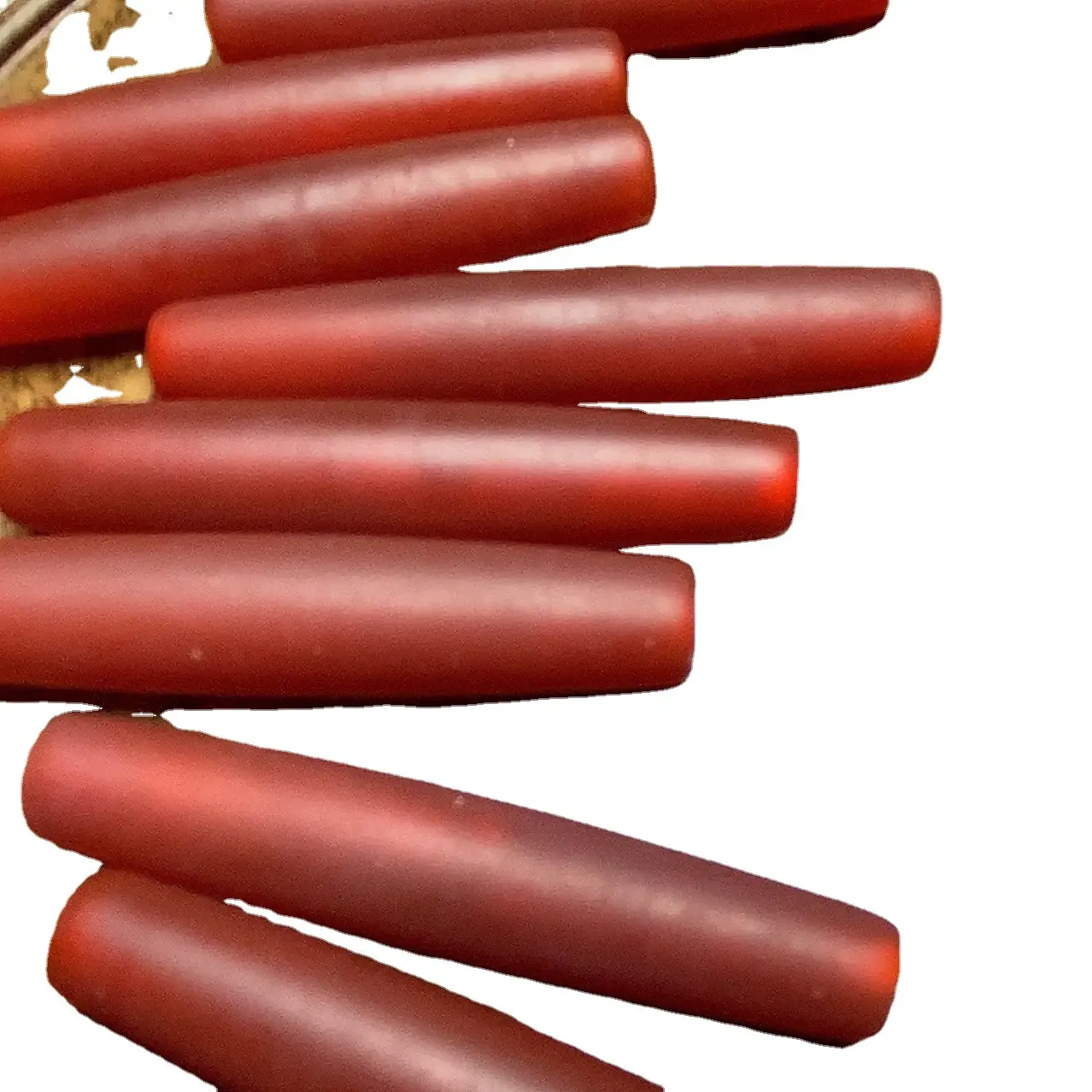 Natural Red Agate Barrel Beads Buddha Pendant Loose Beads - Image 5