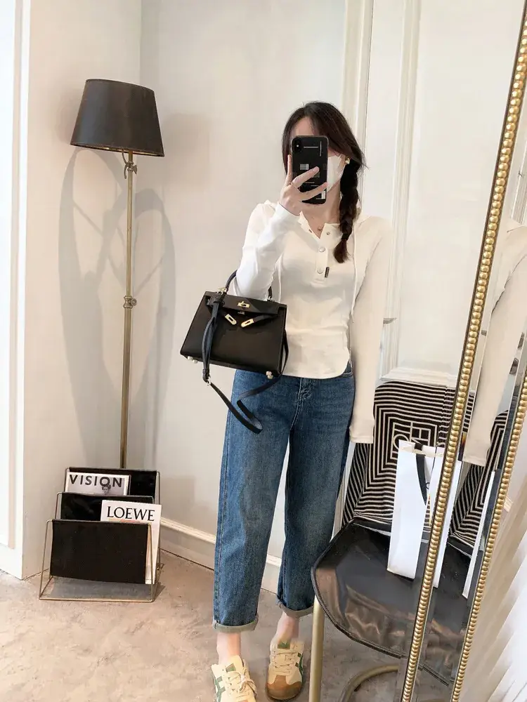 Women Hooded Long Sleeve Slim Fit T-Shirt New Spring Style — feature 19